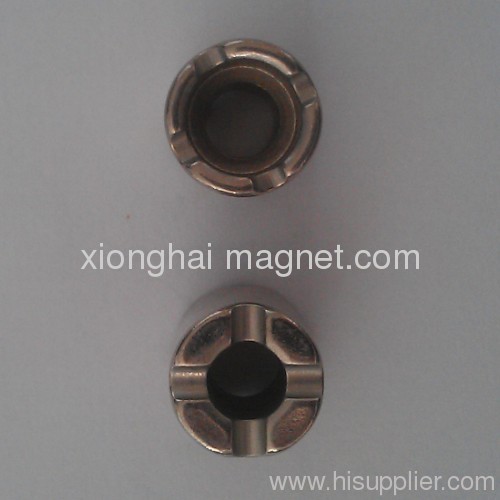 Supplier Black Nickle Diameter magnetic Neodymium Magnets Rare Earth N35 Cylinder D18-d8*40-D11.6/13.3*7-2.2*2mm