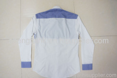 white mix strip fashion men's shirt