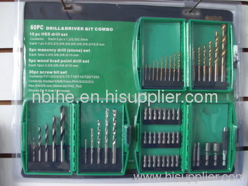 60pcs Mix Combination Drill Bit Set