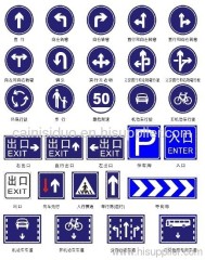 Traffic road signage bus route specialized lane instruction sign