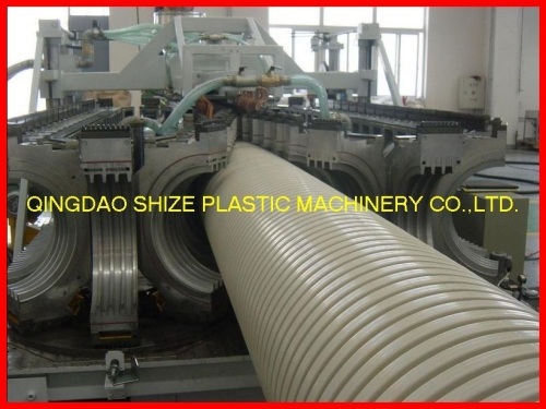 pvc/hdpe /pe corrugated pipe machine