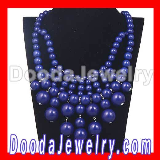 2012 Bauble Bib Bead Lapis Lazuli Necklace Wholesale