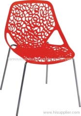 Luxury Hollow red Leisure Chair