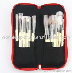 15PCS Natural wooden handle Makeup brush set