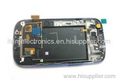 Samsung I9300 Galaxy S III Complete Screen Assembly with Bezel -Blue