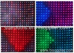 holiday lighting led star video curtain