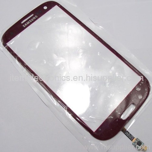 Samsung I9300 Galaxy S III Front Glass Touch Lens -Red