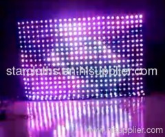 wire control rgb dmx led video screen star curtain/star cloths