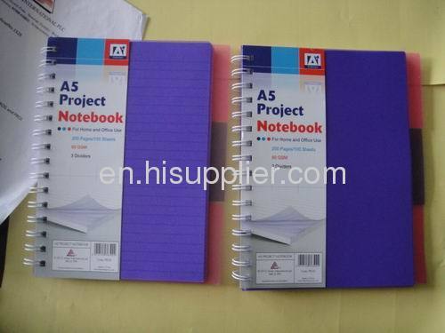 Project Book 3 Dividers Notebook