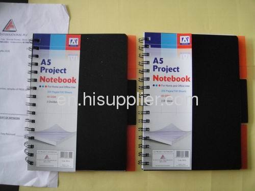 Project Book 3 Dividers Notebook