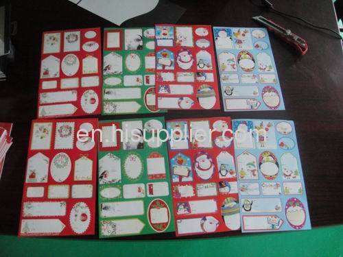 Christmas 100+ booklet of Self Adhesive Tags