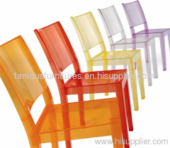 Clear PC La Maire side Chair