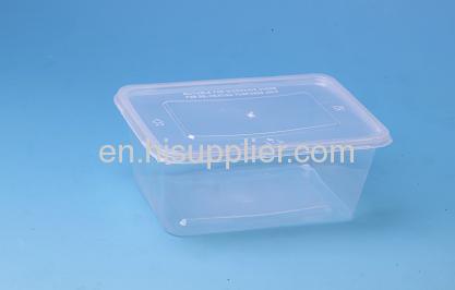 Plastic disposable packaging boxes