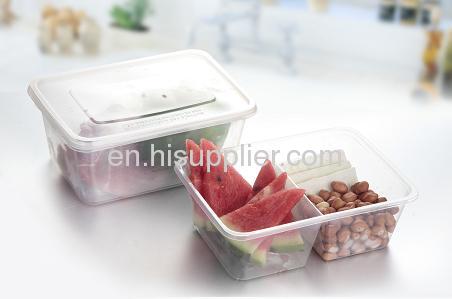 Plastic disposable packaging boxes