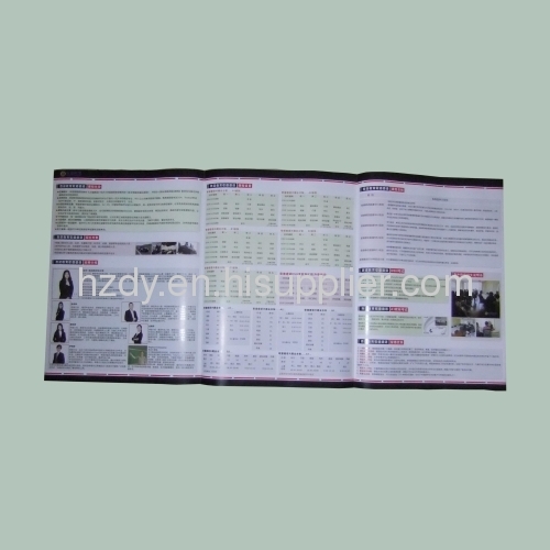 4 color printed brochure for sales promotion or company intr