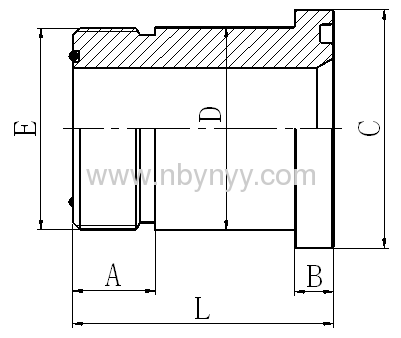 ORFS MALE HYDRAULIC ADAPTER FITTING ELBOW PIPE FITTING