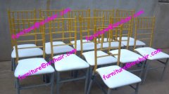 wholesale event rental metal tiffany stacking chiavari chair