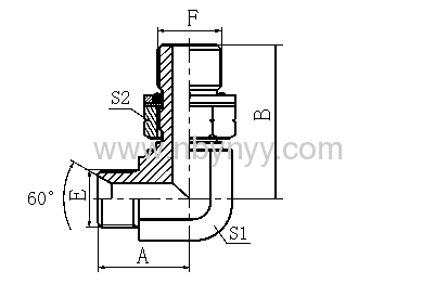 ELBOW BSP MALE HYDRAULIC ADAPTER FITTING ELBOW PIPE FITTING