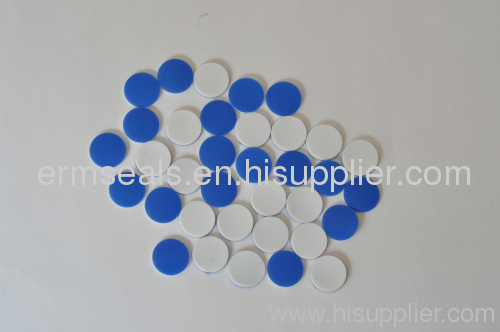 13×1.5mm Blue PTFE/White Silicone Septa&Black Open Top PP Screw Cap Assembled Ready To Use