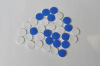 17×1.5mm Blue PTFE/White Rubber Silicone Septum