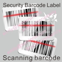 Custom Destructible Vinyl Barcode Labels,Destructive Bar Code Stickers