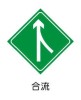 Traffic highway vehicles confluence signage road construction safety sign