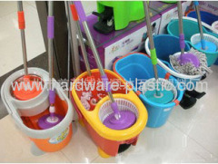 360 rotating hand press magic spin mop