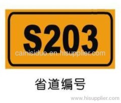 Traffic highway milestone signage road construction safety sign
