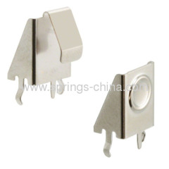 Snap-In PC Button And Leaf Spring Contacts For AA,N Battery