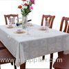 White Dining Table Covers, Elegant Wipe Clean PVC Table Cloth, No Need To Wash Or Iron
