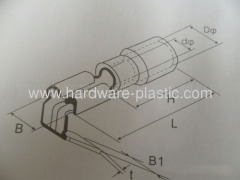 male and female insulated wire terminal