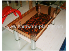 high grade design tempered glass tea table
