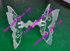 wedding acrylic butterfly curved furniture table leg