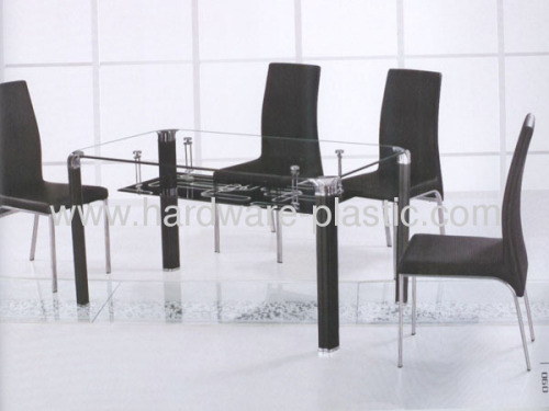 square tempering glass dining table