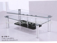 Elegant Glass Chinese Tea Table Design