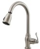 brushed nickel Kitchen Faucet Swivel Pull-Down Single Lever Pull-Out New