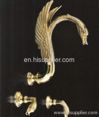 3 pc swan bathtub faucet WALL SWAN FAUCET