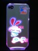 Newest Bling LED flash PC phone case for iPhone4