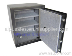 Home & Office safes F550-K / single wall / fire proof / Lazer cut door / Key lock / Black / EN14450 -S2