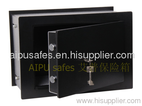 Expandable depth wall safe EXWS200-K / keylock wall safe / 3mm body , 8mm door/ 195 x 250 x 150~190mm