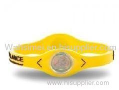 Fashion silicone wristband energy balance bracelets