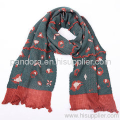 Fashion Christmas Knitting Infinity Scarf Pattern Gift For Women