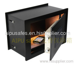 Expandable depth wall safe EXWS250-E / electronic lock / 3mm body , 8mm door/ 250 x 370 x 190~290mm