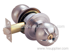 Cylindrical knob lock