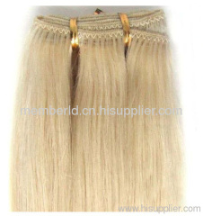 100% human hair weft