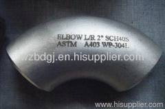 elbow 304L 90 deg But weld ASME B 16.9