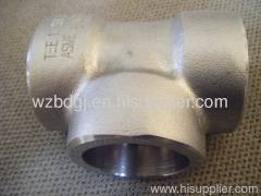 tee SS FITTINGS SW FORGED PIPE