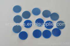 Blue PTFE/White Silicone Septa With Pre-Slit Fits On Blue Open Top PP Screw Up