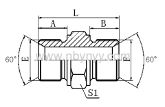 BONDED SEALTUBE HYDRAULIC ADAPTER FITTING ELBOW PIPE FITTING