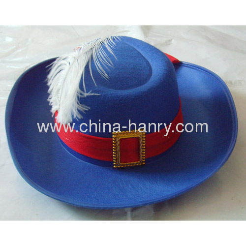 HANRY carnival hats party hats Feather cap